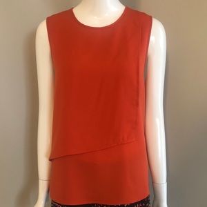 BCBGMAXAZRIA Double Layer Sleeveless Top